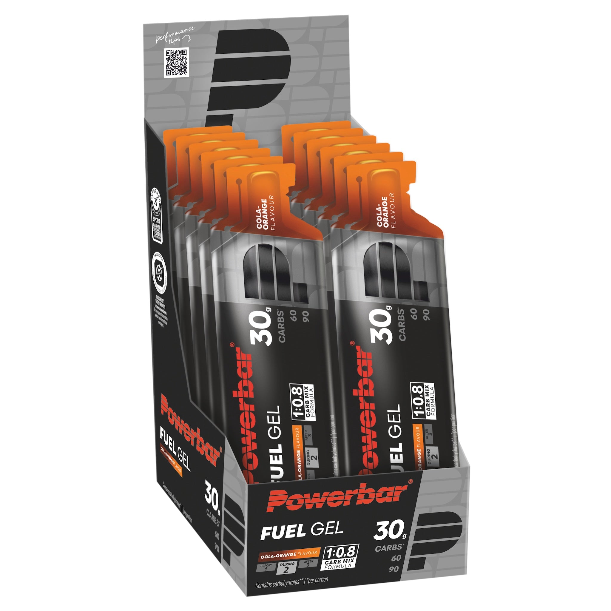 12er Karton Fuel Gel 30 Cola-Orange