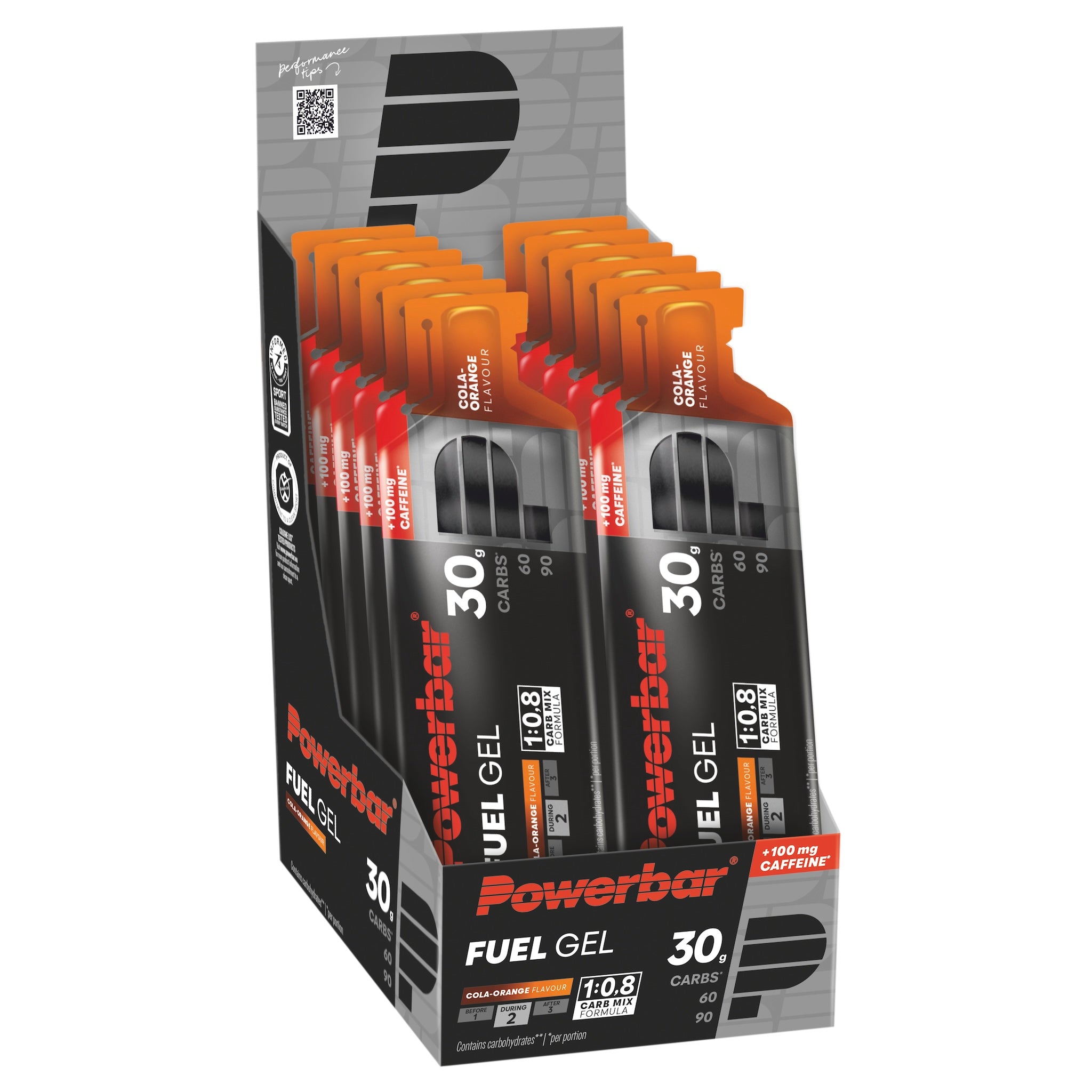 12er Karton Fuel Gel 30 Cola-Orange-Caffeine