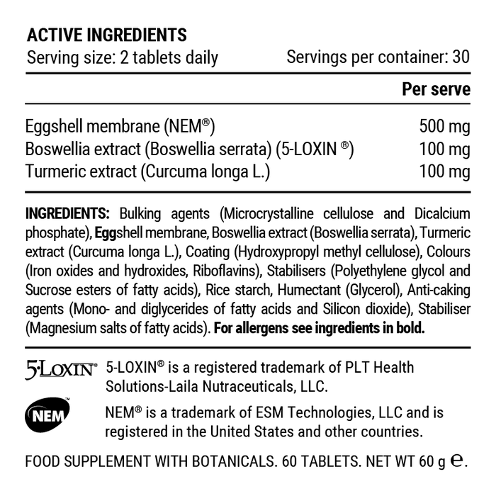 PILLAR MOTION ARMOUR 60 Tablets