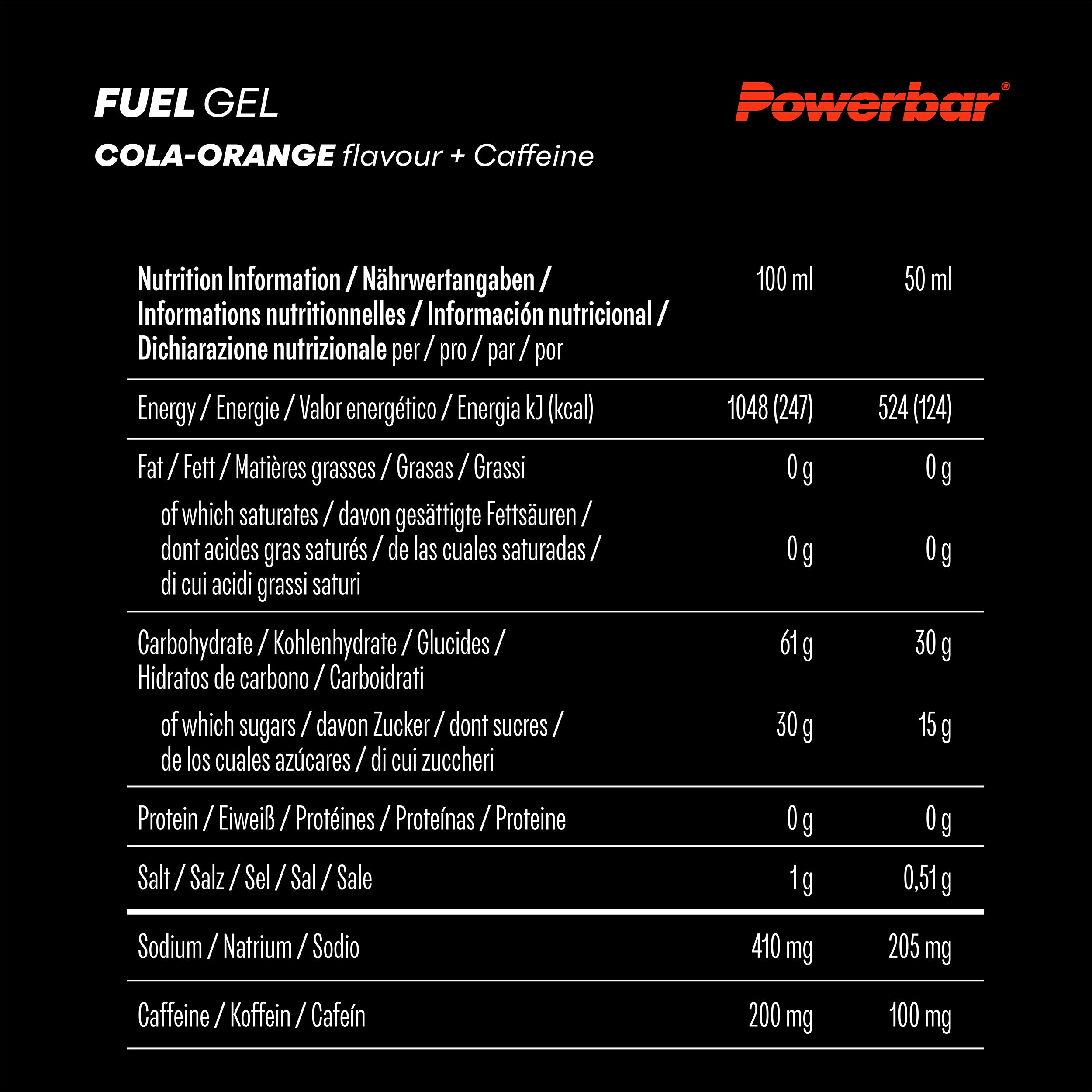 12er Karton Fuel Gel 30 Cola-Orange-Caffeine