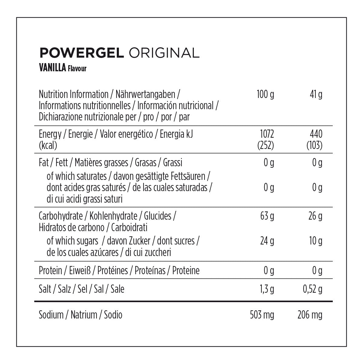 24er Karton Powergel Vanilla