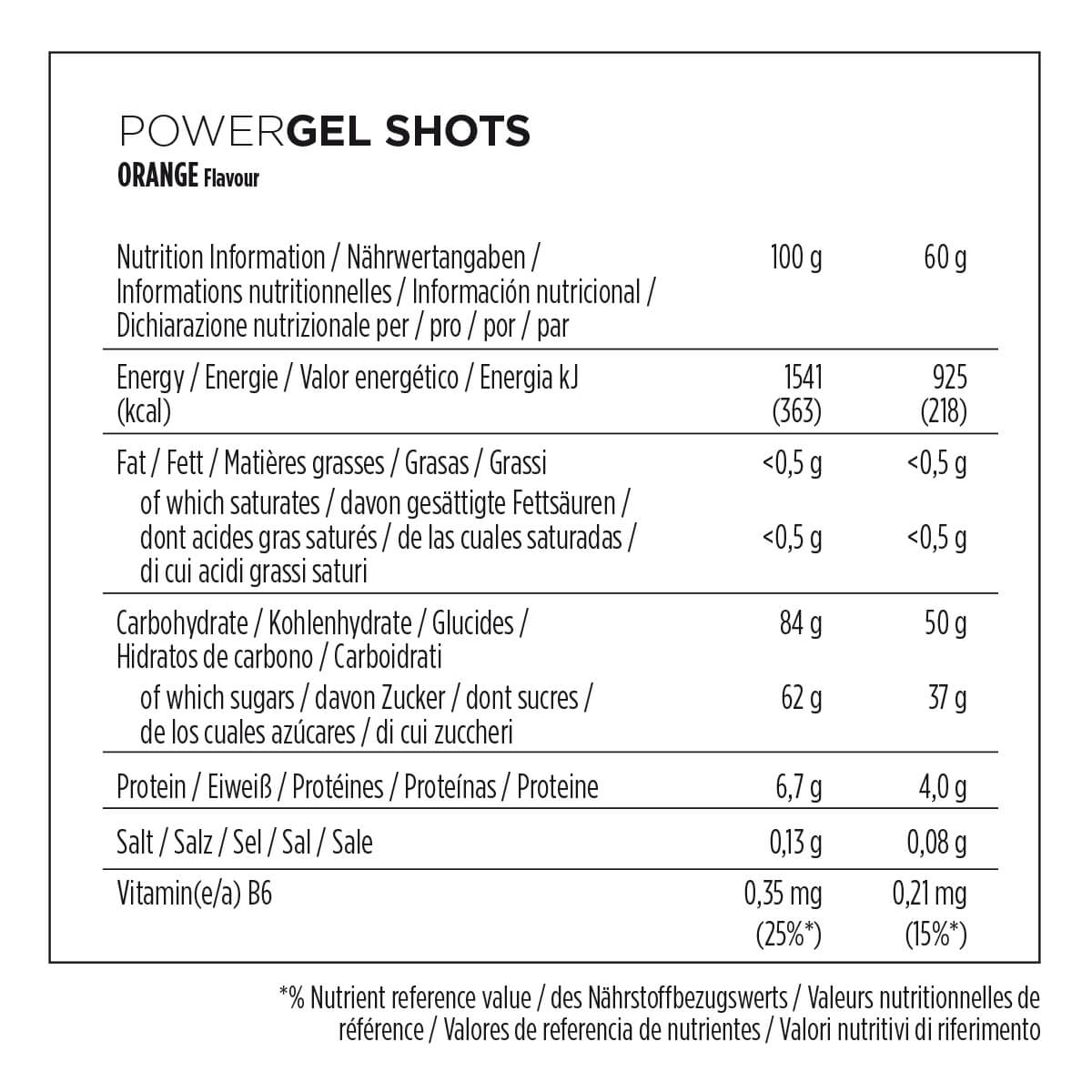 24er Karton Powergel-Shots Orange