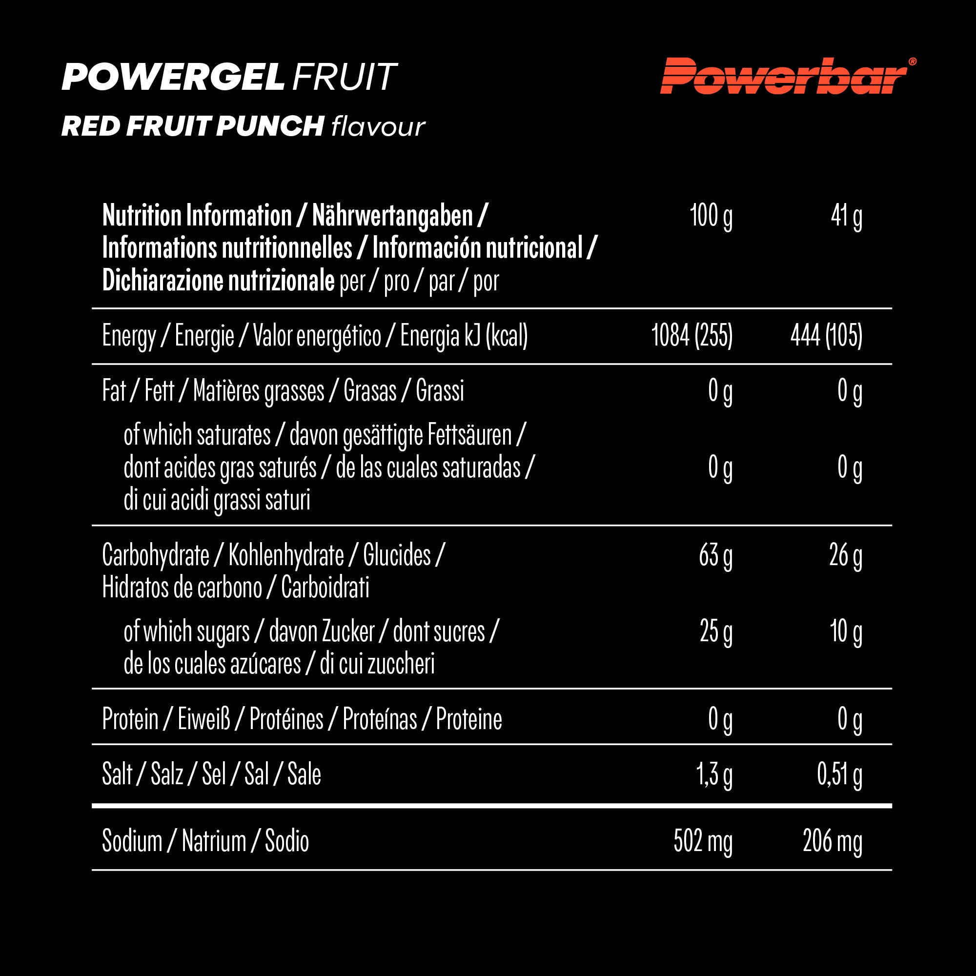 POWERBAR Powergel Fruit 24er Karton